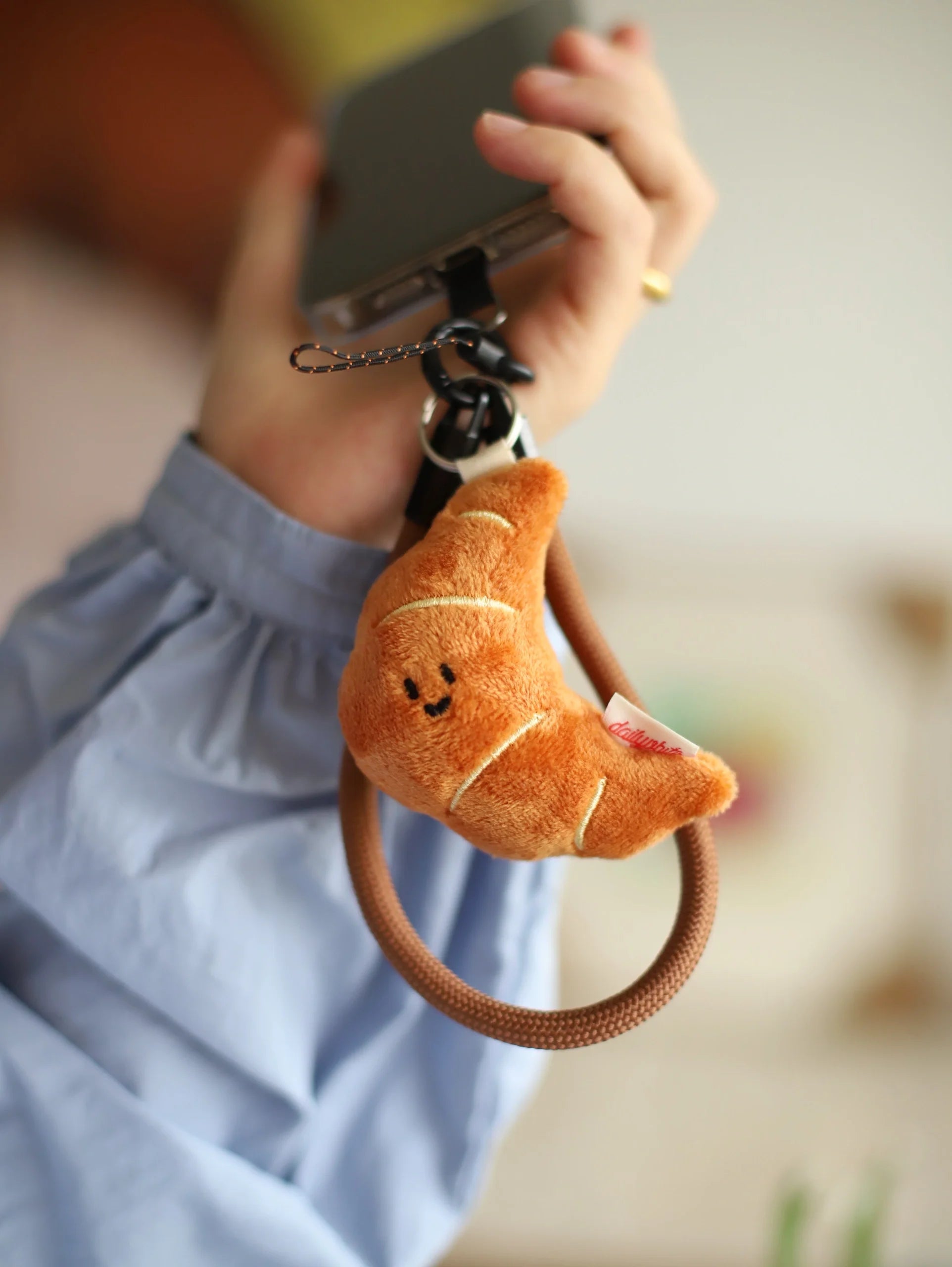 Daily White Bakery Bag Charm Plush Toy