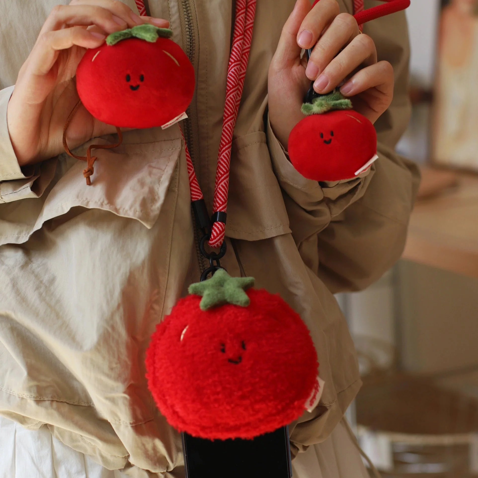 Tomato Mini Bag in Soft Plush Red