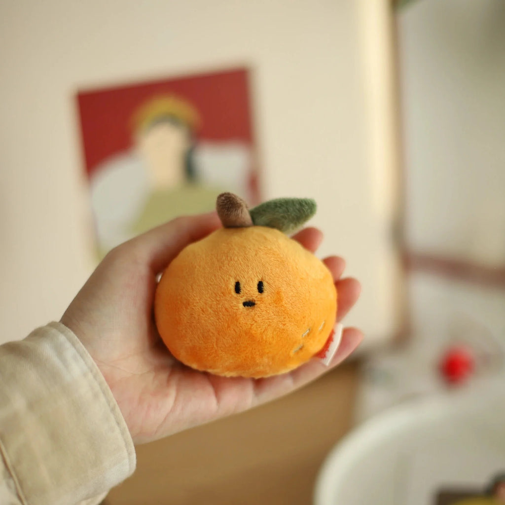 Orange Plush Bag Charm