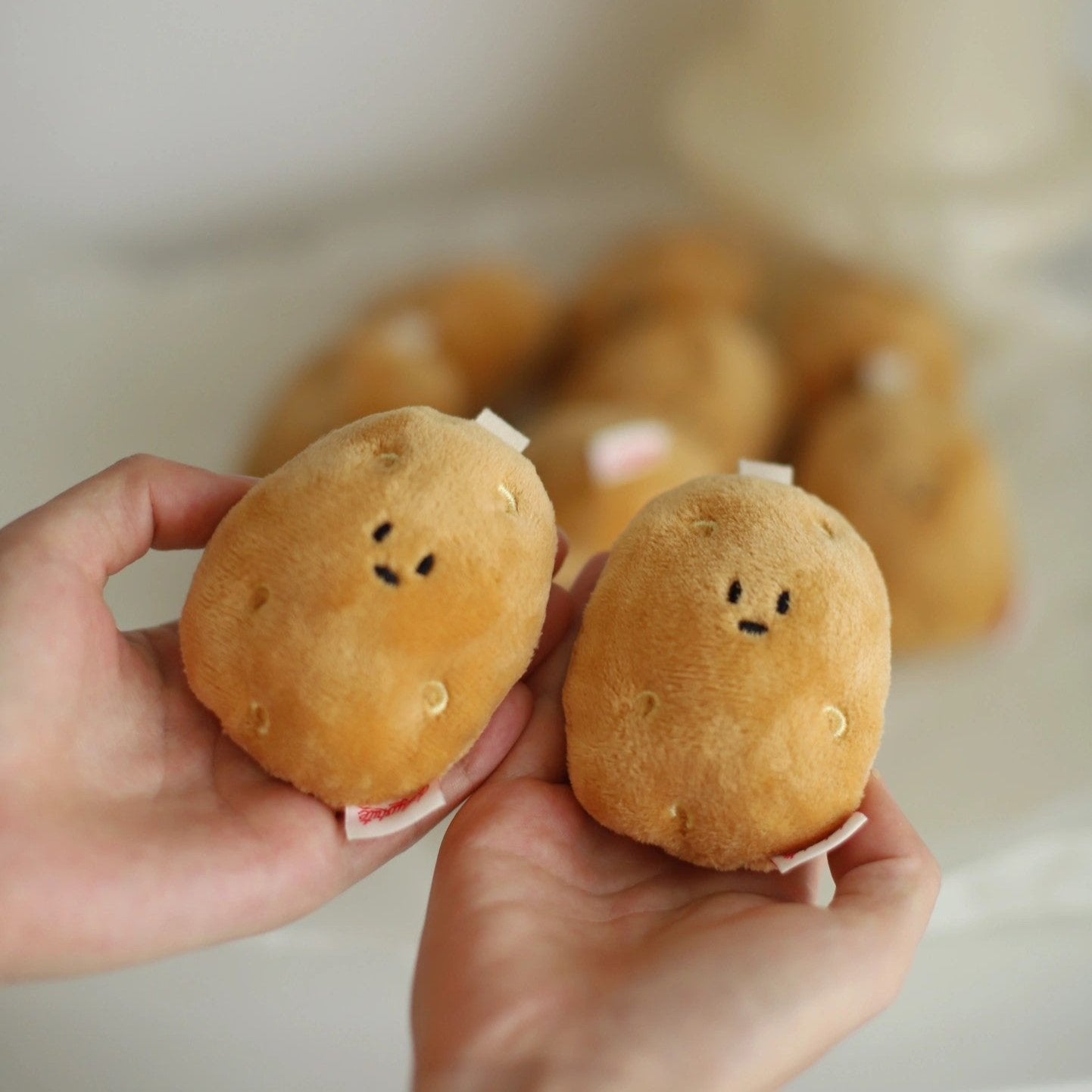 Daily White Potato Plush Charm