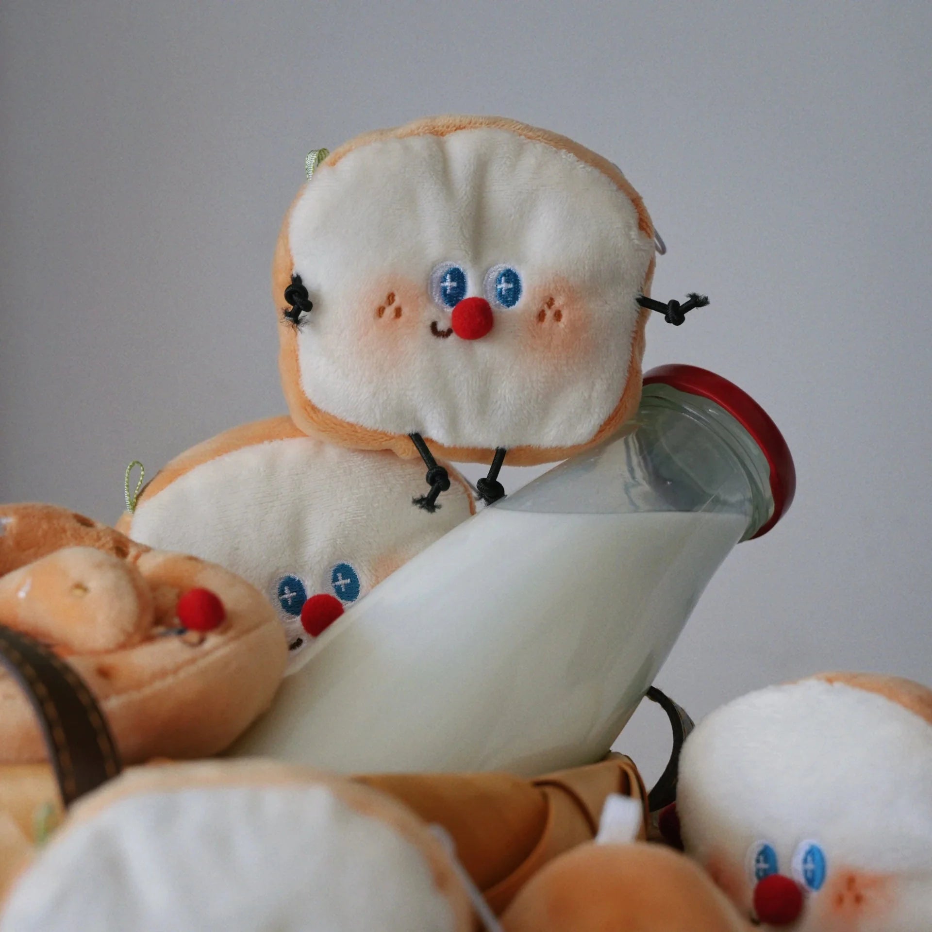 Toast AirPods Case Bag Charm Plush Toy