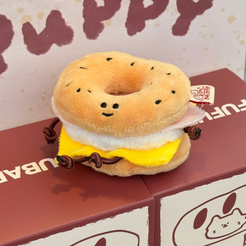 Bagel Bag Charm Plush Toy