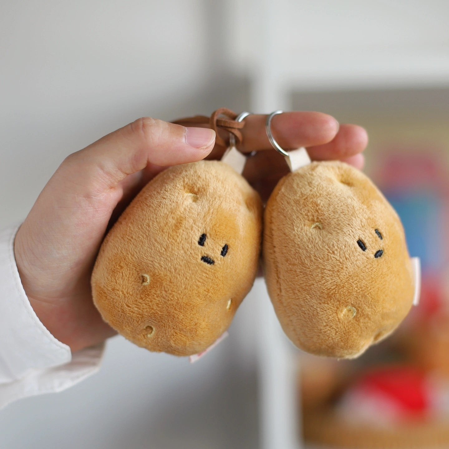 Daily White Potato Plush Charm
