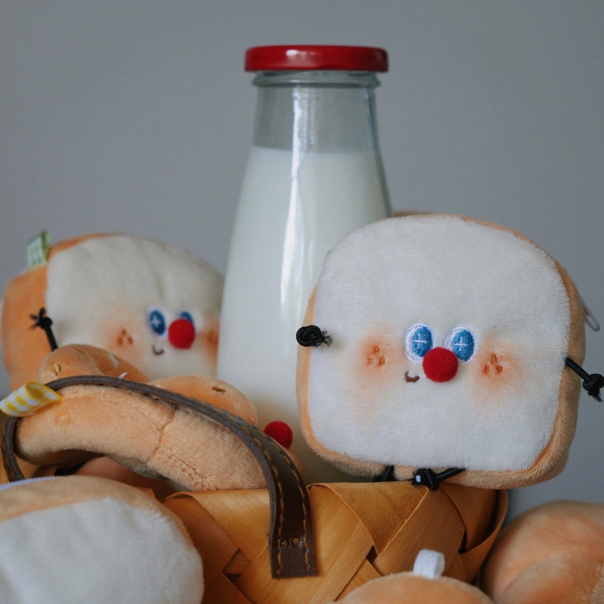 Toast AirPods Case Bag Charm Plush Toy