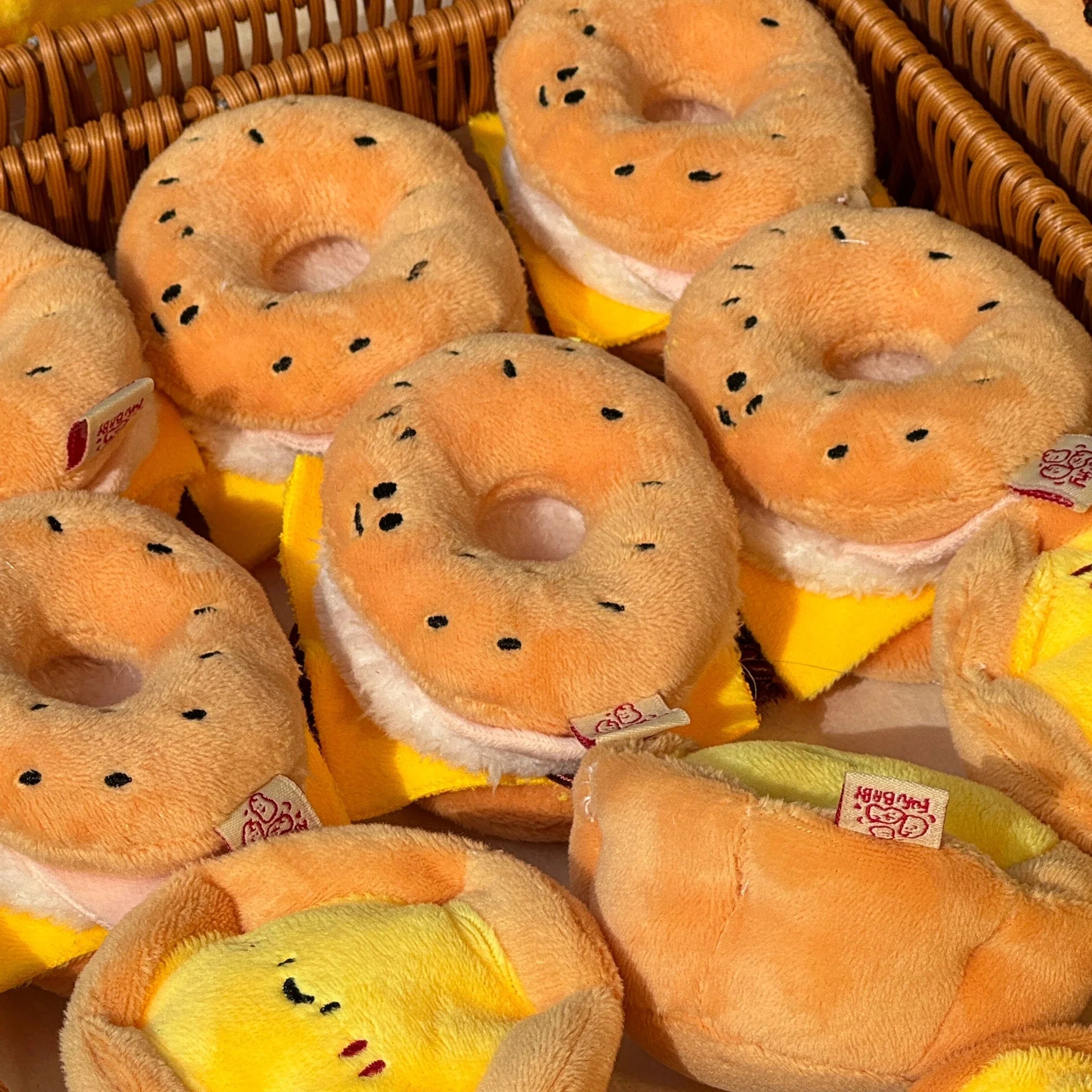 Bagel Bag Charm Plush Toy