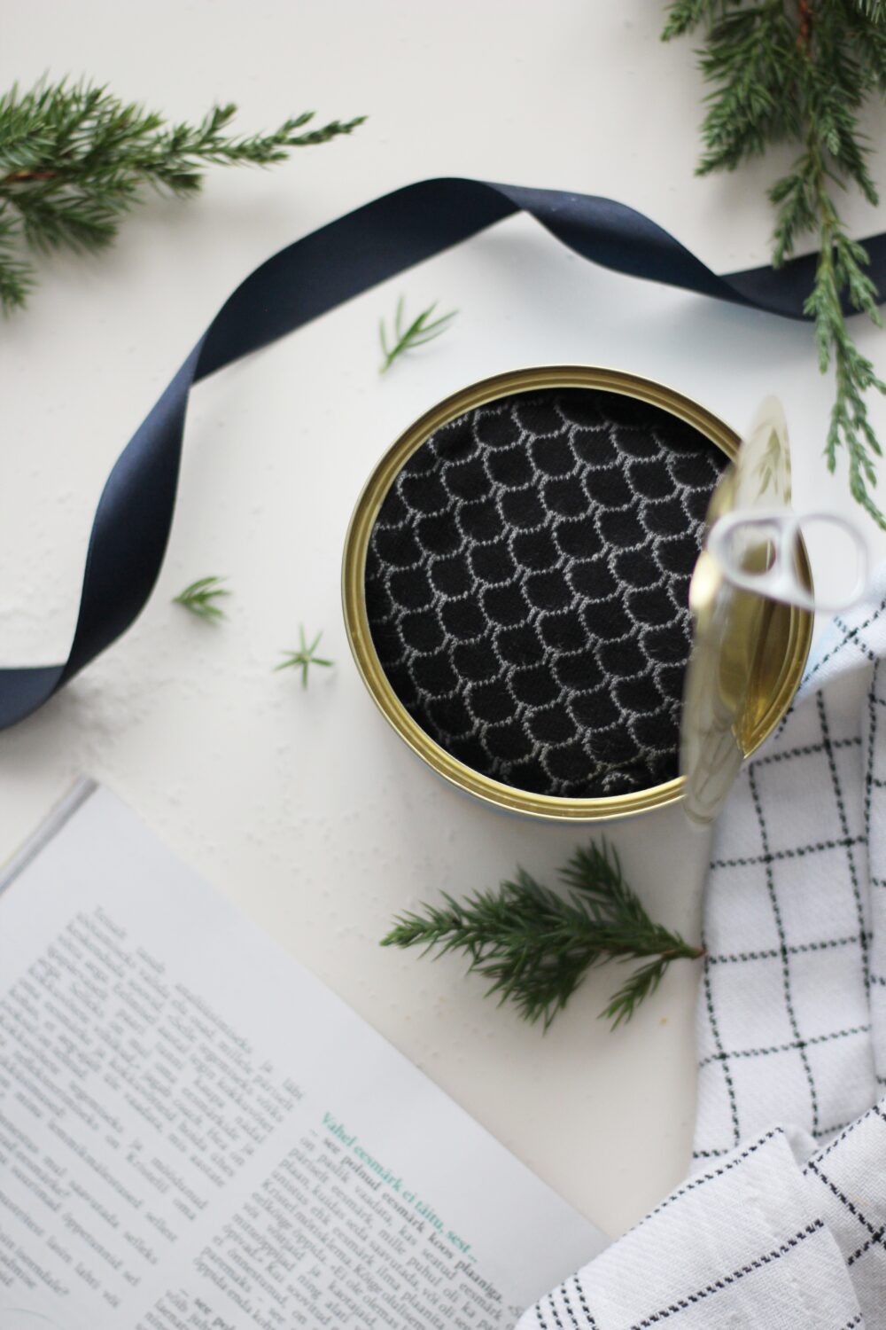 a close-up detail shot of the soft herring-patterned knit on men's socks