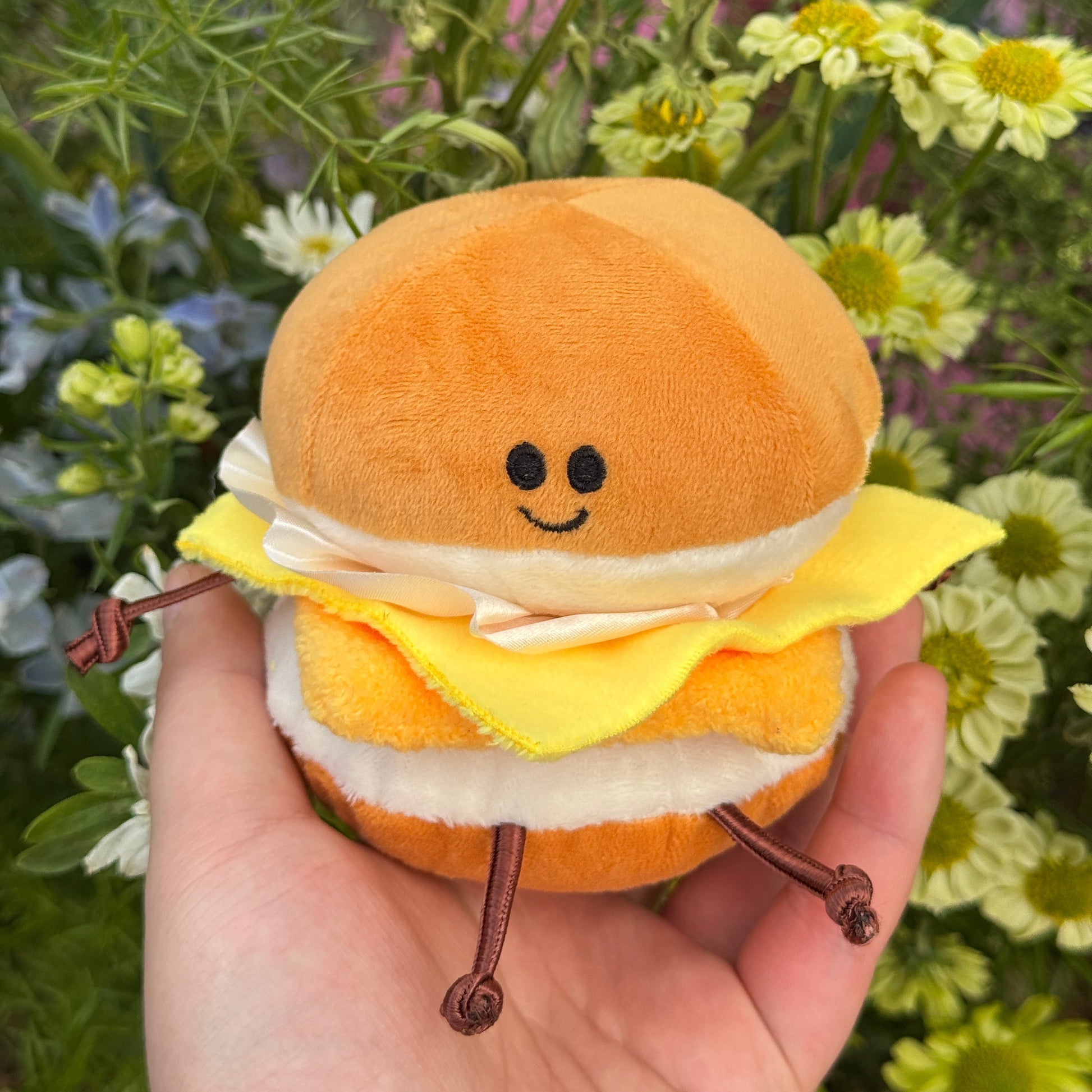 Cheese Burger Plush Toy Clip