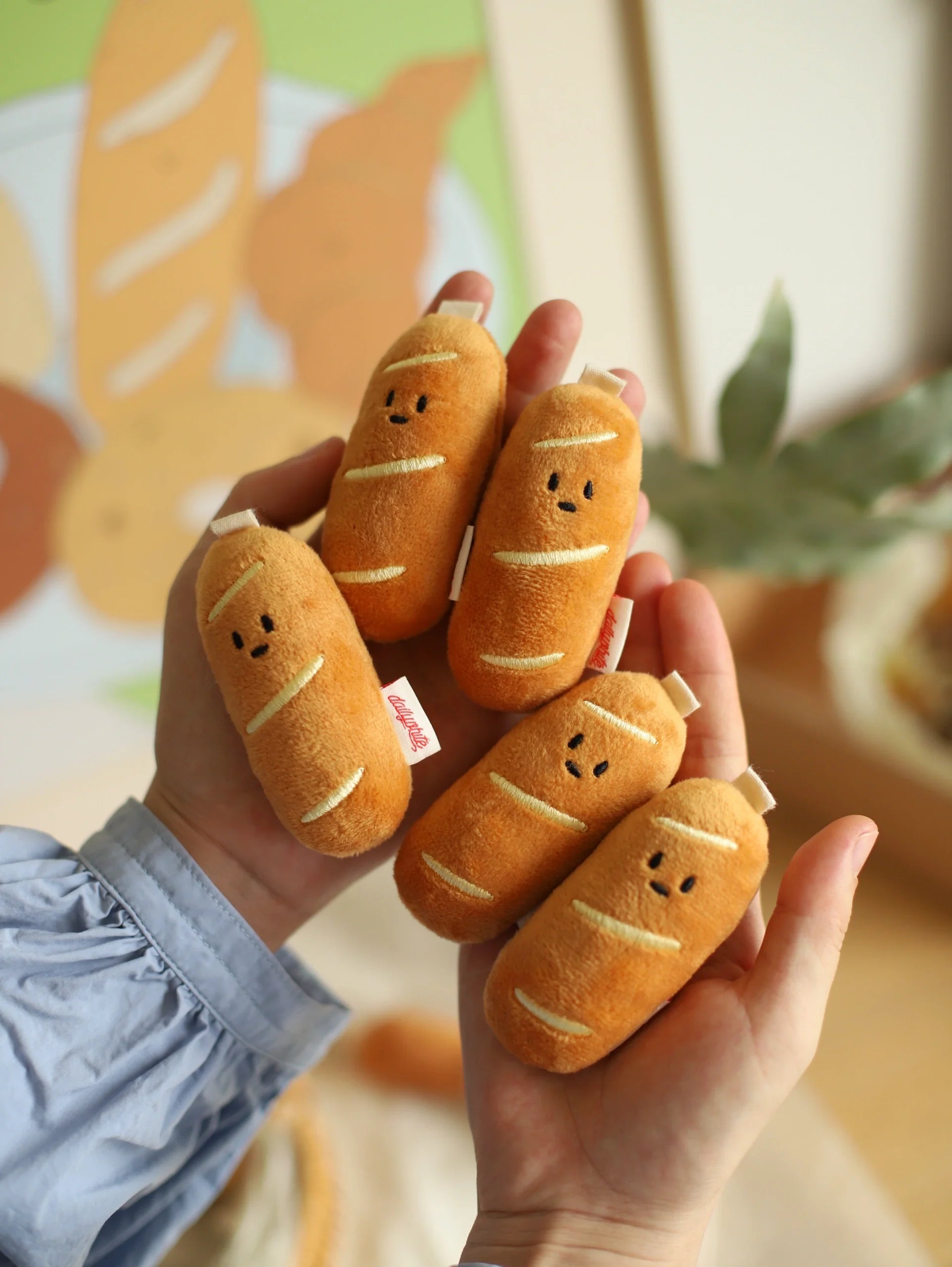 Daily White Bakery Bag Charm Plush Toy