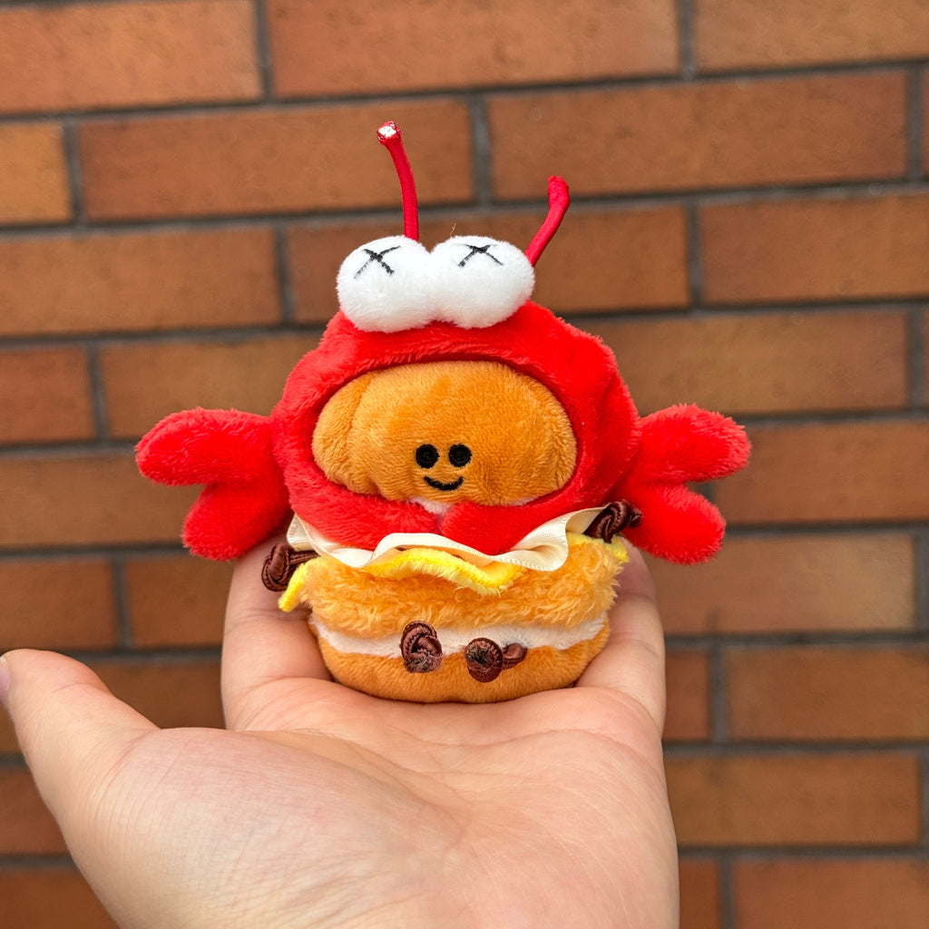 Mini Burger Plush Toy with Clip