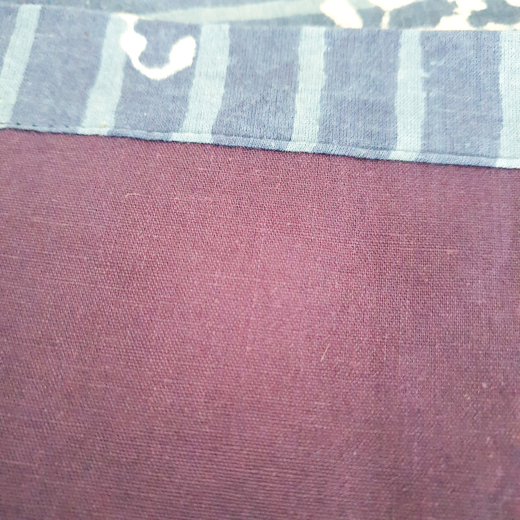 Indigo Block Printed Placemats Set of 2 Handmade Table Mats