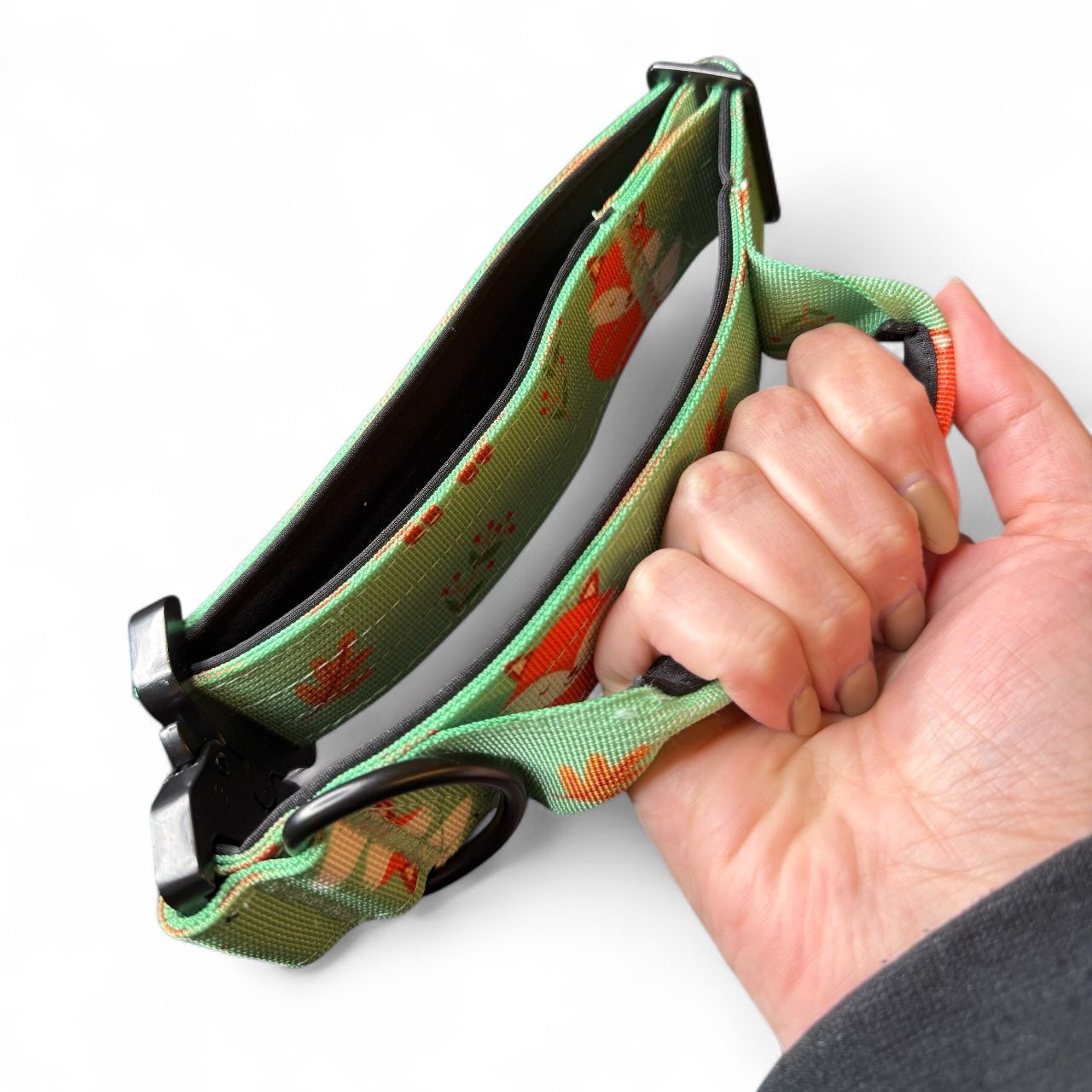 Tactical Dog Collar in Rust Orange Fox Print