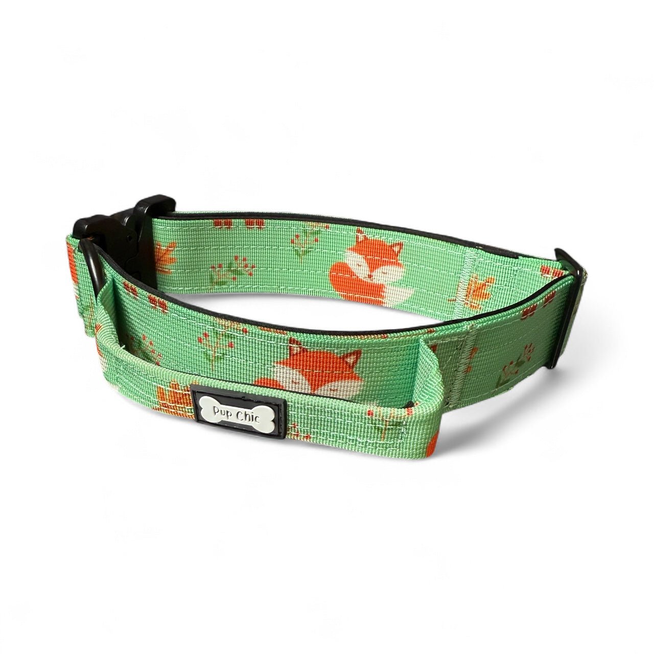 Tactical Dog Collar in Rust Orange Fox Print