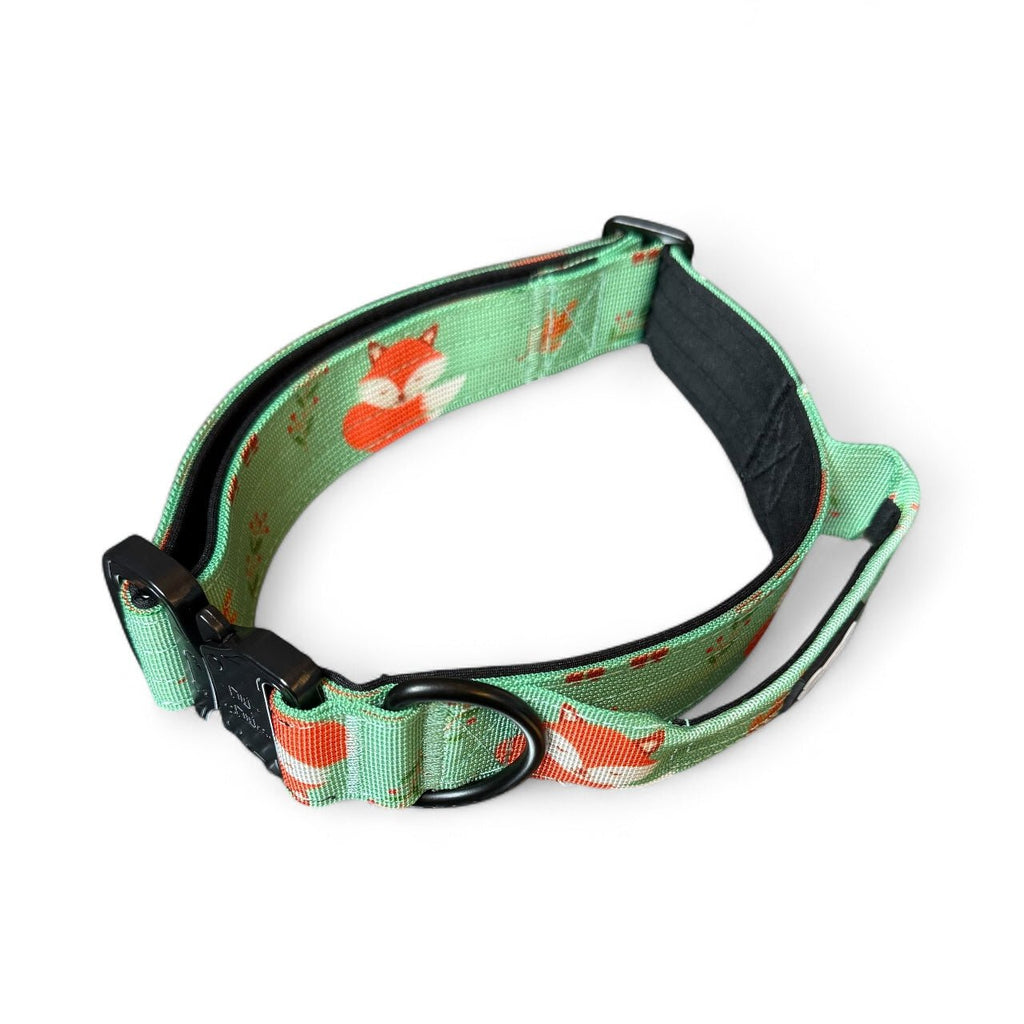 Tactical Dog Collar in Rust Orange Fox Print