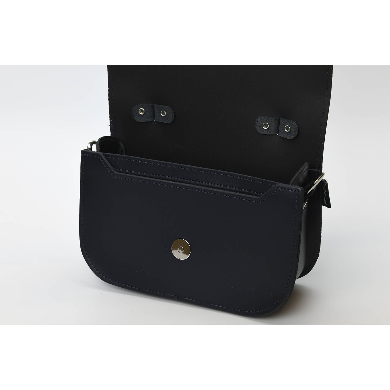 Aura Handmade Leather Bag in Navy Blue