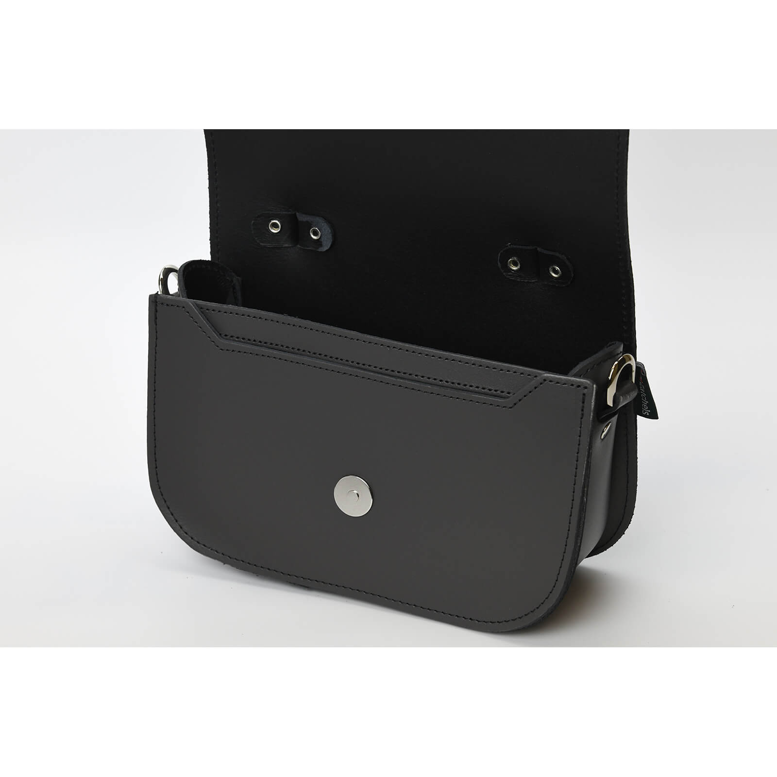 Aura Handmade Leather Bag in Graphite