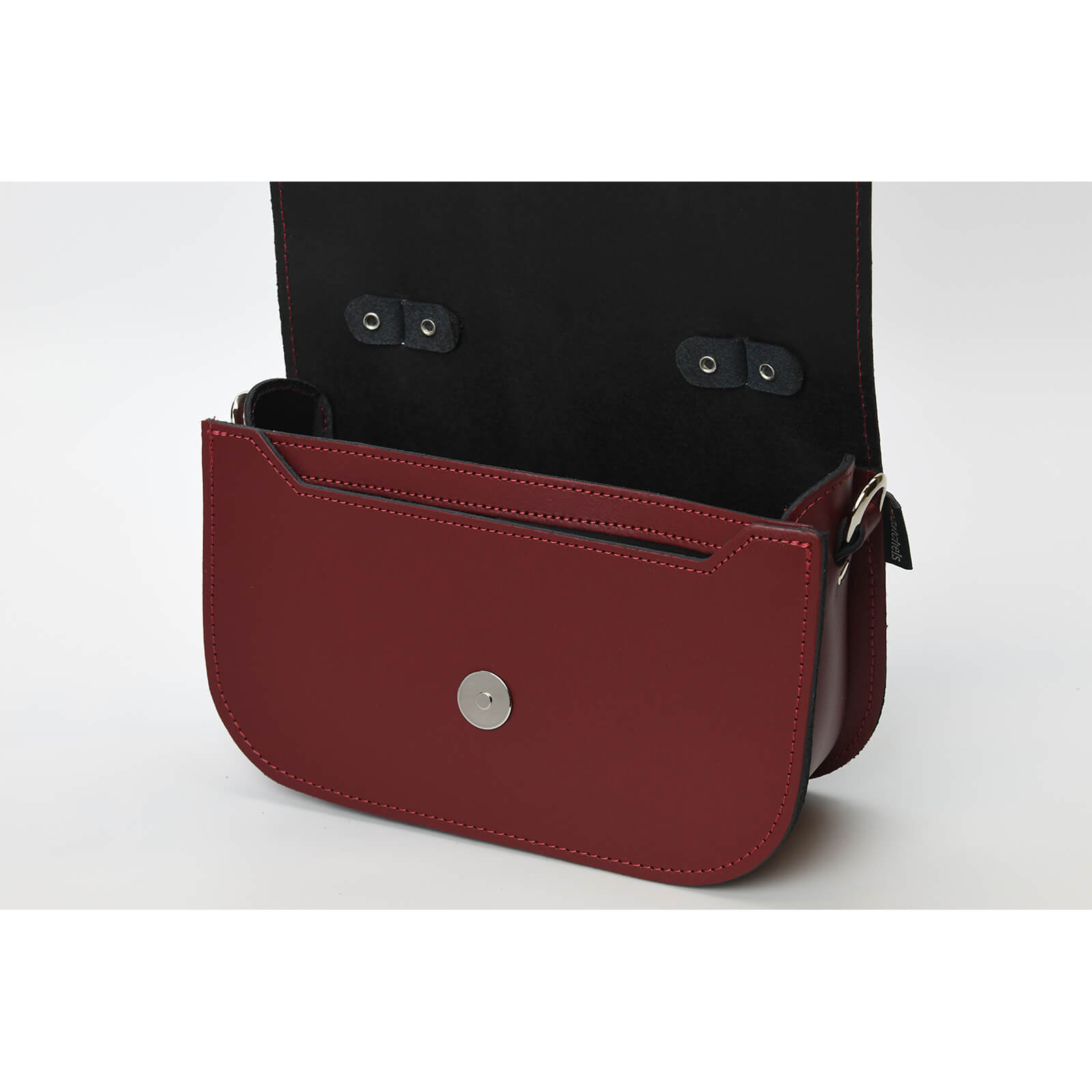 Aura Handmade Leather Bag in Oxblood Red
