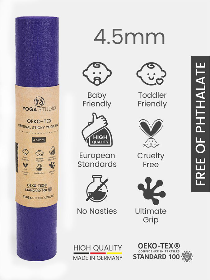 Sticky Yoga Mat 4.5mm Standard or Long