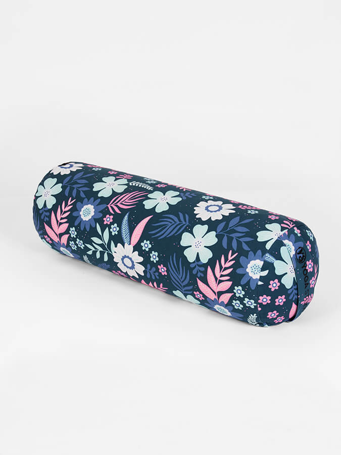 Organic Buckwheat Floral Meditation Bolster Cushion