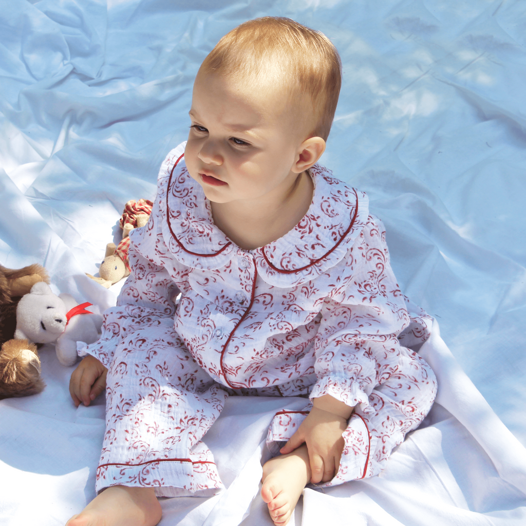 Paisley Organic Muslin Pyjamas for Children