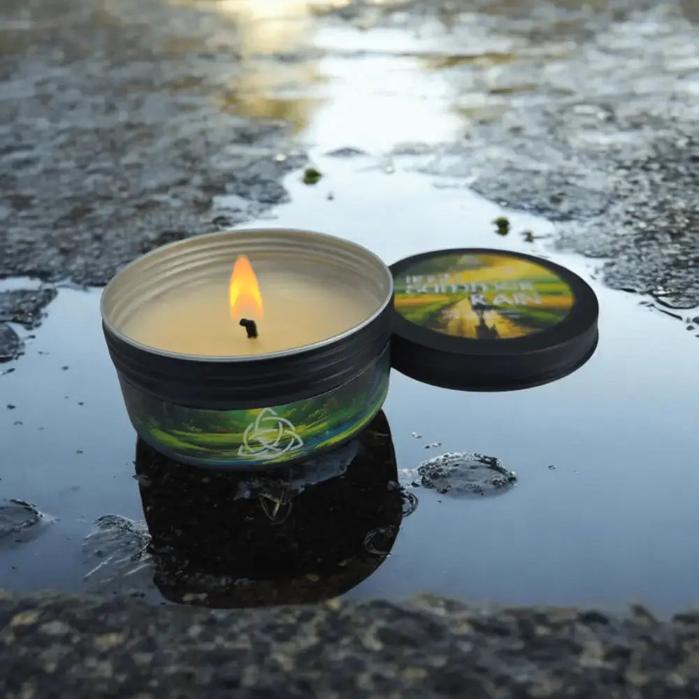 Irish Summer Rain Atmospheric Tin Candle