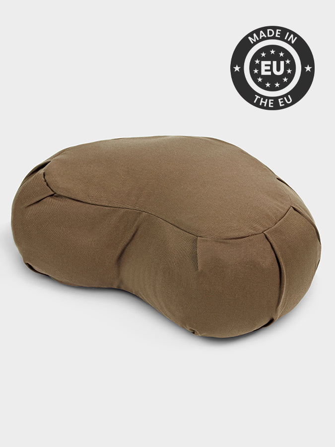 Organic Buckwheat Zafu Crescent Meditation Cushion
