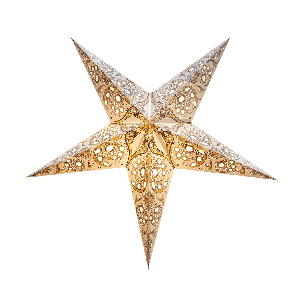 Ivory Lace Paper Star Lantern
