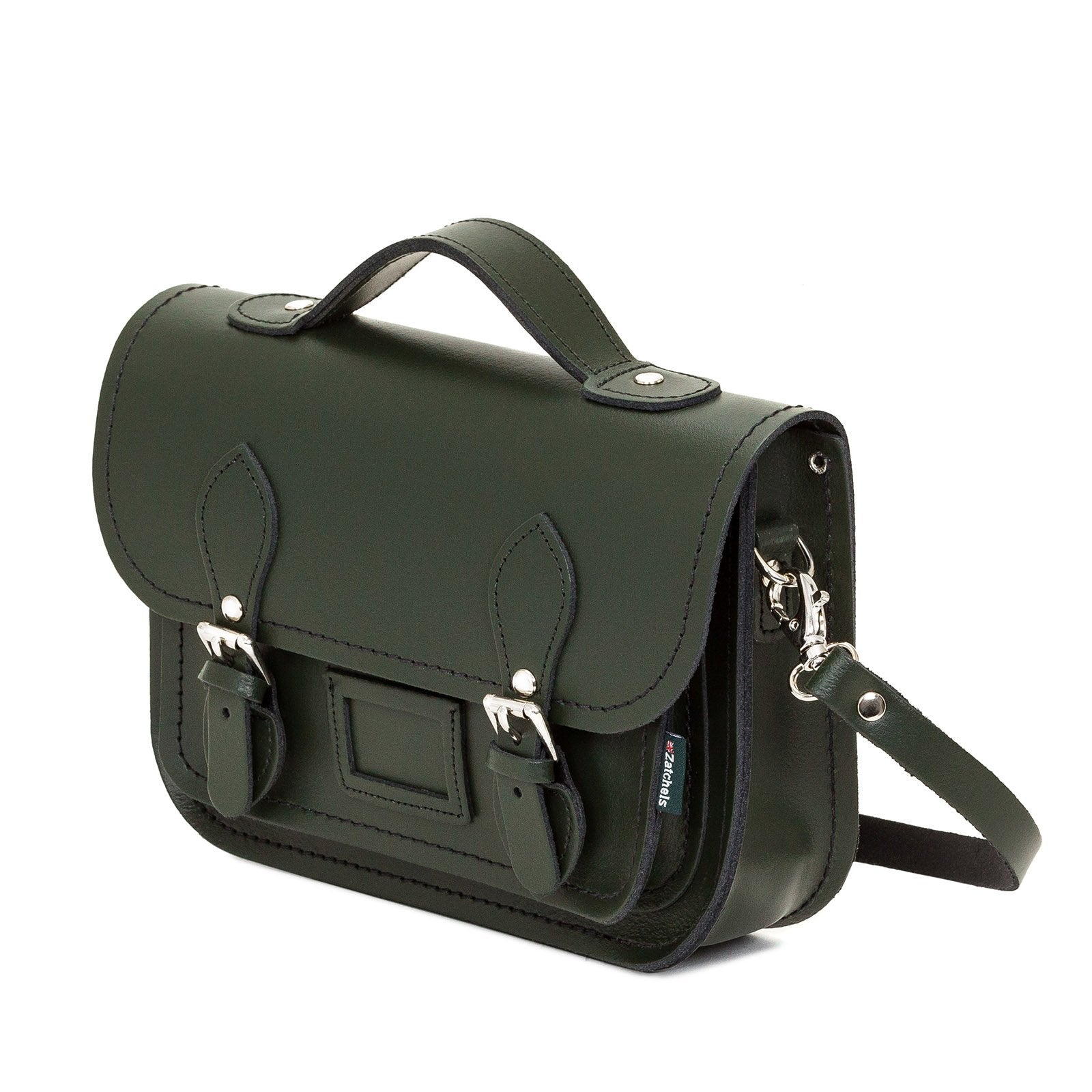 Leather Midi Satchel in Ivy Green - Pre-order Jan 2026 Delivery