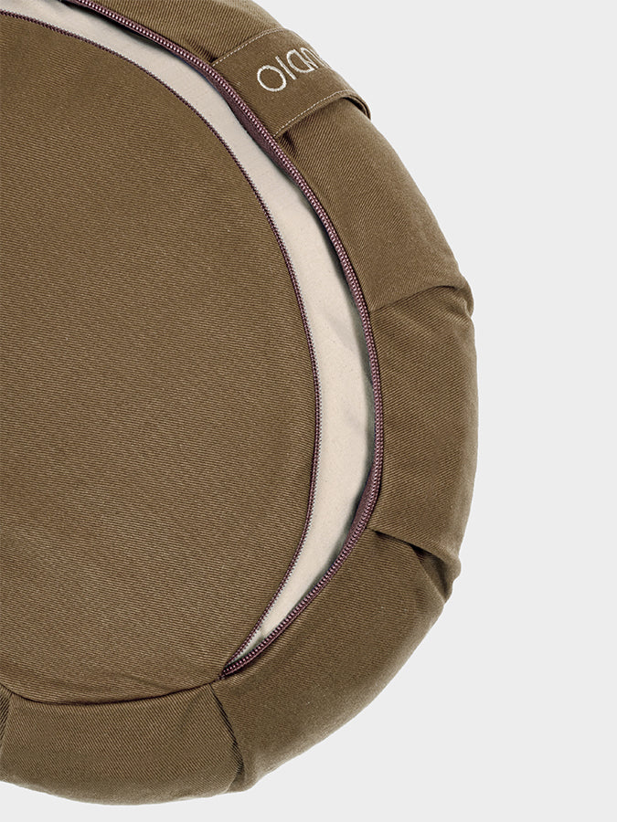 Organic Buckwheat Zafu Crescent Meditation Cushion