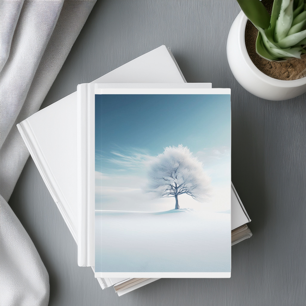 Winter Calm A5 Hardcover Journal with Snow Landscape