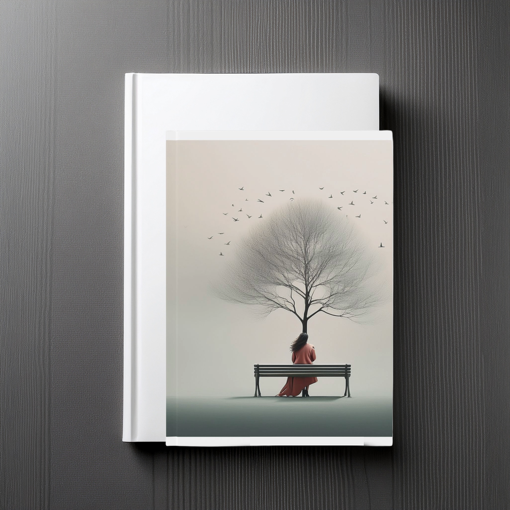 Hardcover Journal with Tree Bench Nature Cover