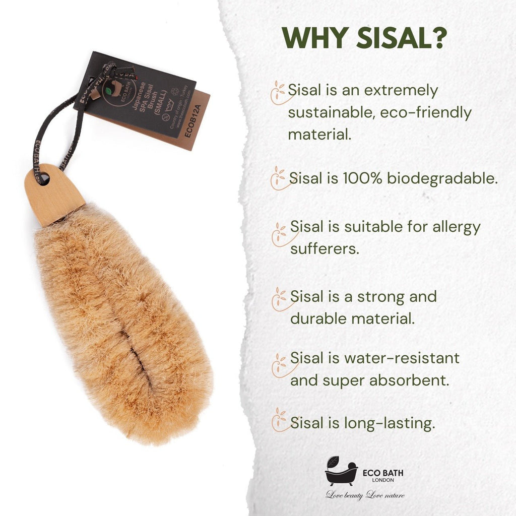 Natural Sisal Spa Brush for Dry Brushing