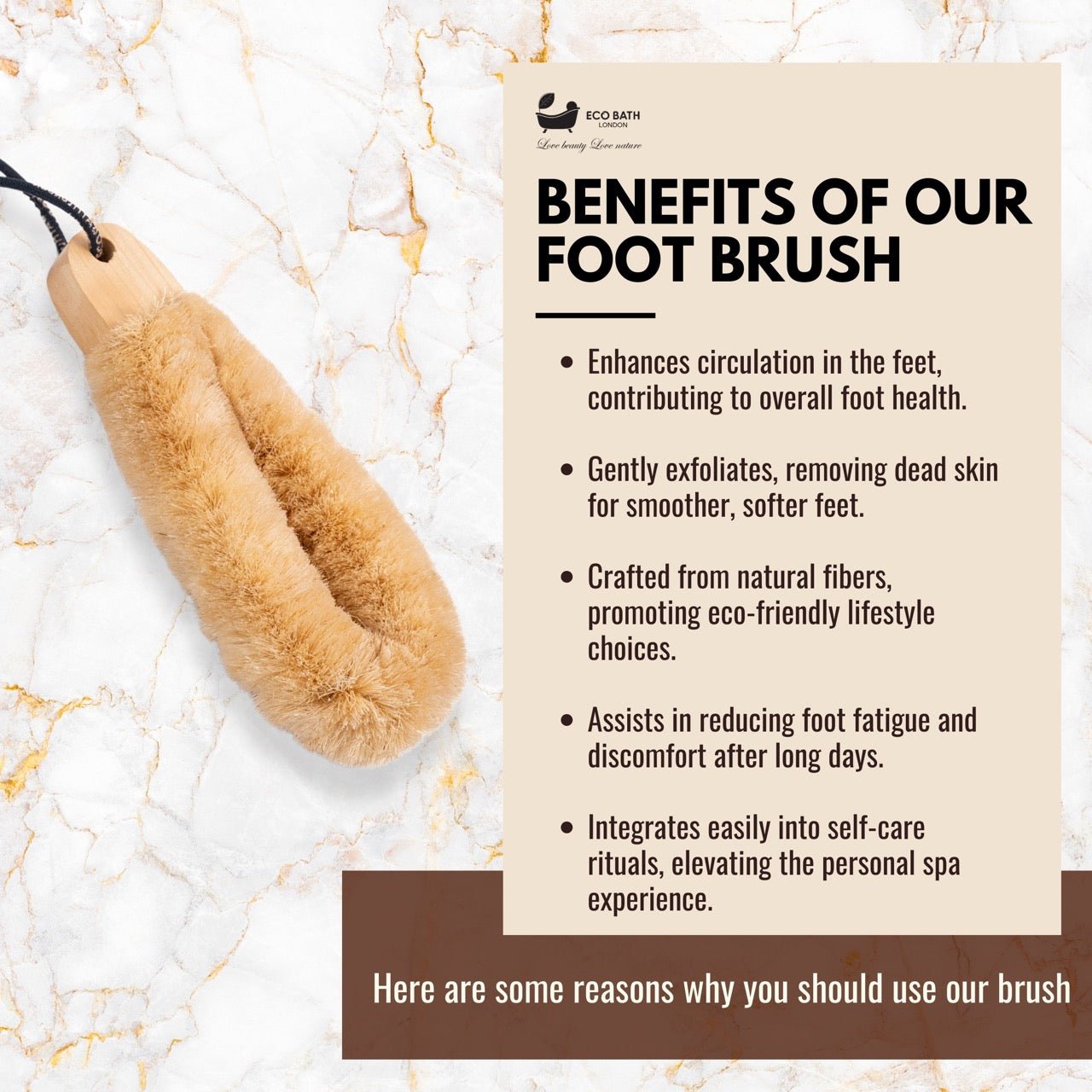 Natural Sisal Spa Brush for Dry Brushing