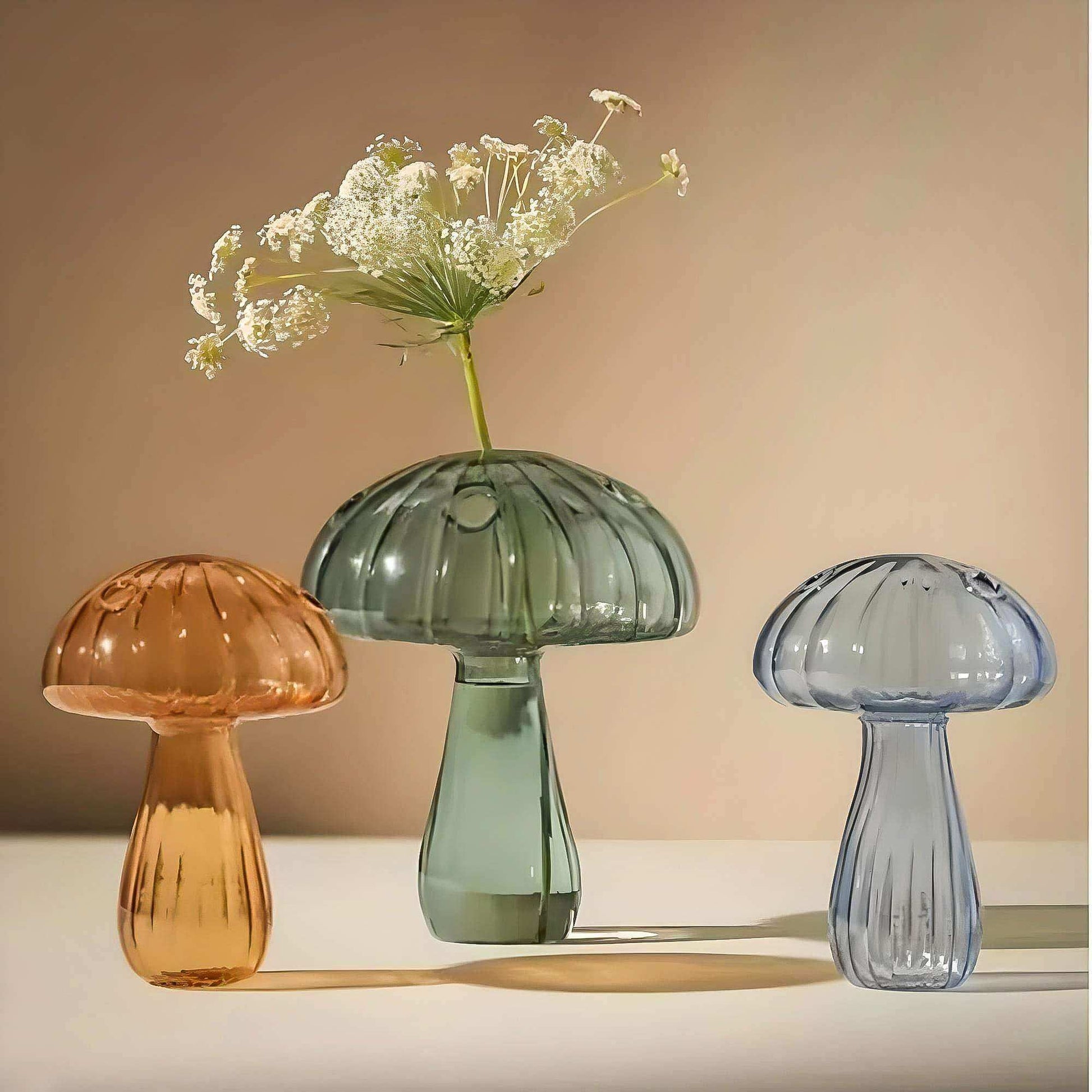 Jelly Mushroom Glass Vase