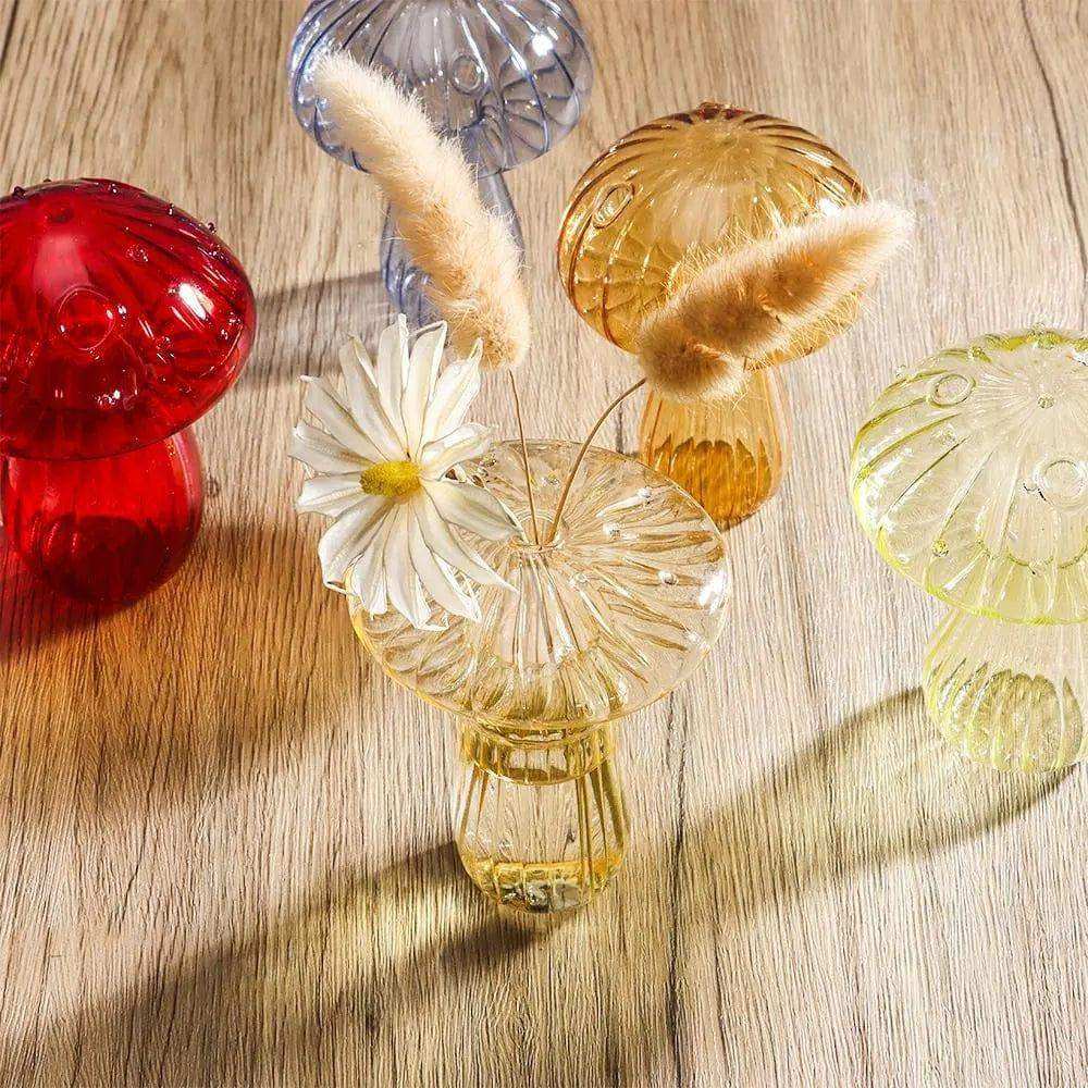 Jelly Mushroom Glass Vase