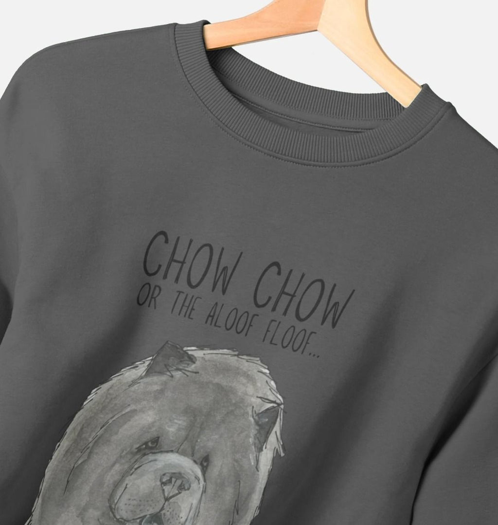 Blue Chow Chow Oversized Sweatshirt for Women