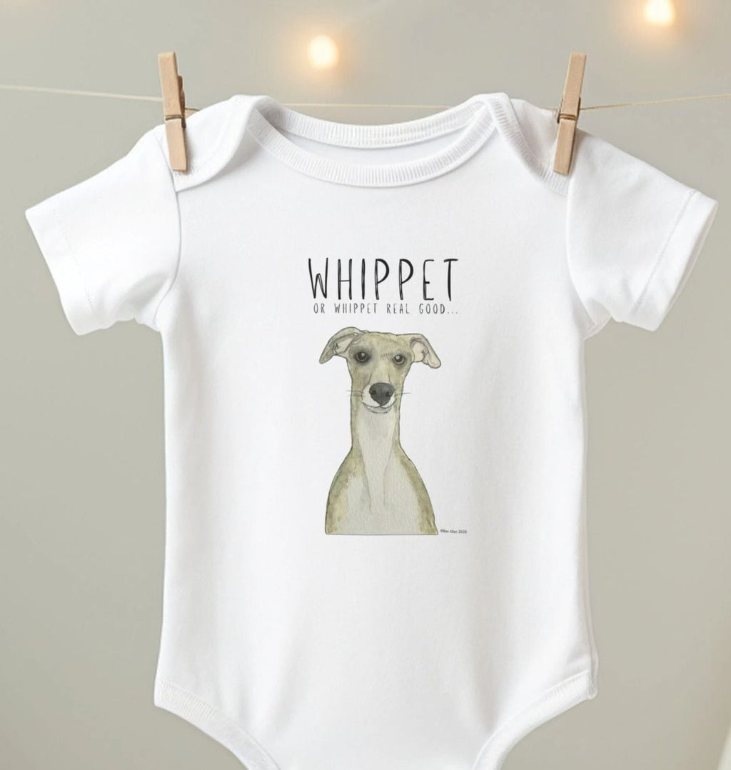 Whippet Approved Baby Bodysuit Organic Cotton