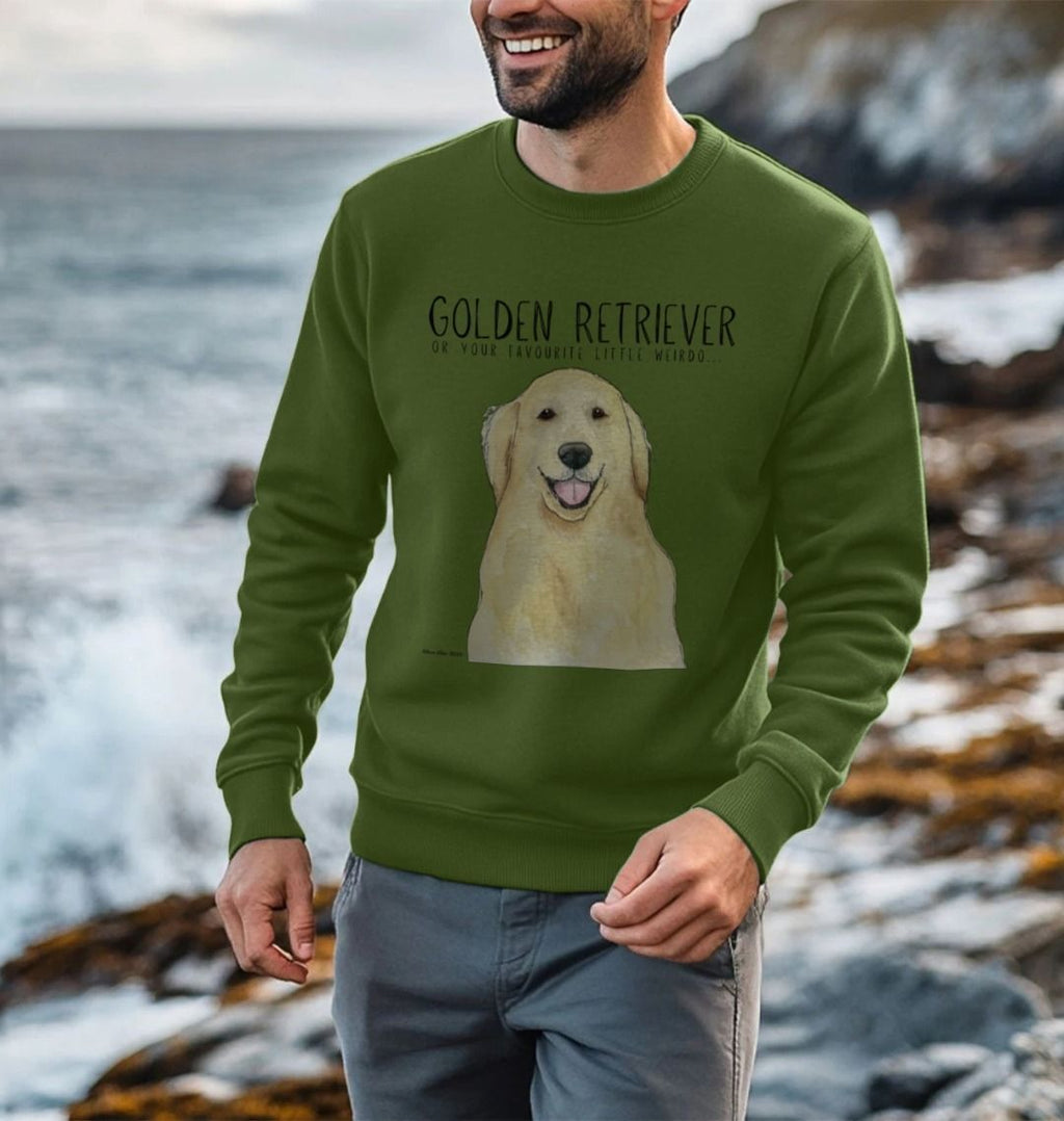 Golden Retriever Vibes Sustainable Mens Sweatshirt