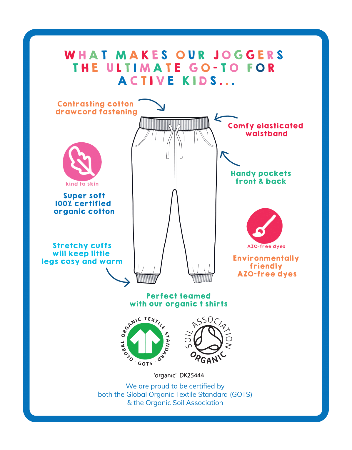 Organic Green Joggers for Kids