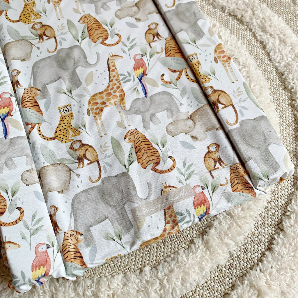 Standard Changing Mat - Jungle Animals Print