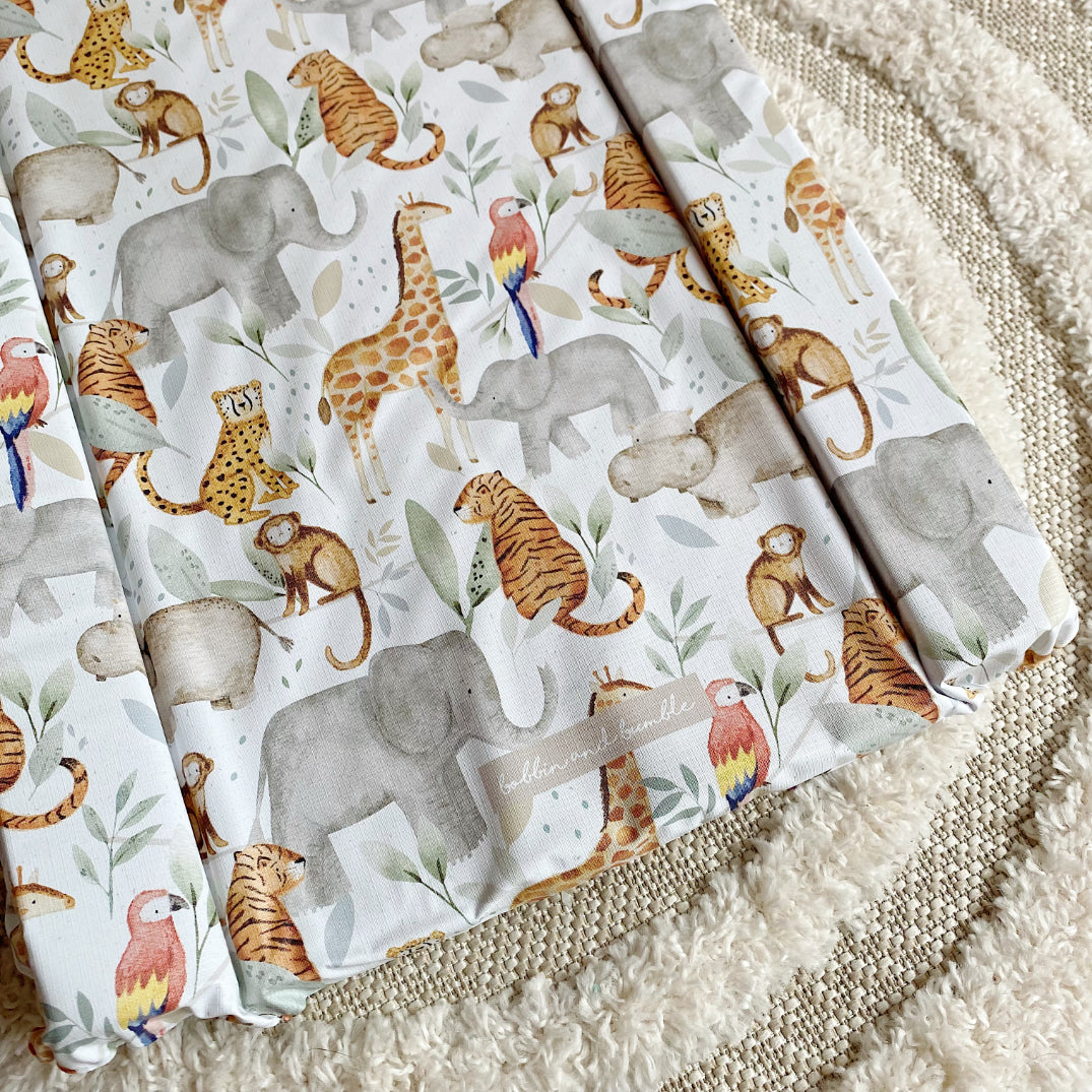 Standard Changing Mat - Jungle Animals Print