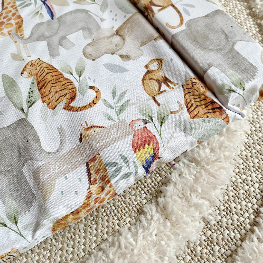 Standard Changing Mat - Jungle Animals Print