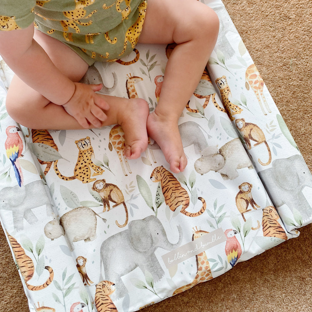Standard Changing Mat - Jungle Animals Print
