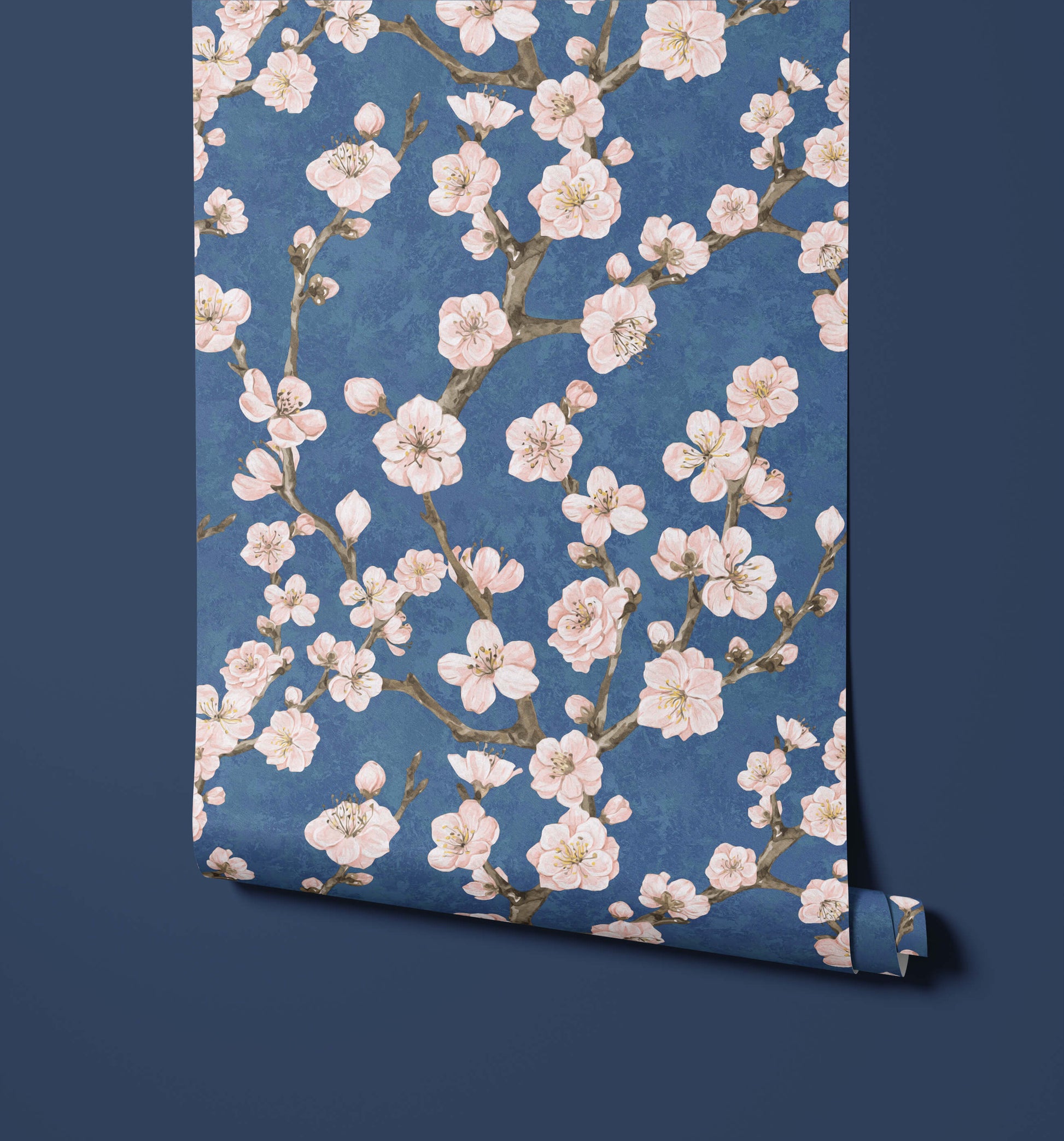 Junta Blossom Wallpaper with Hand Painted Effect