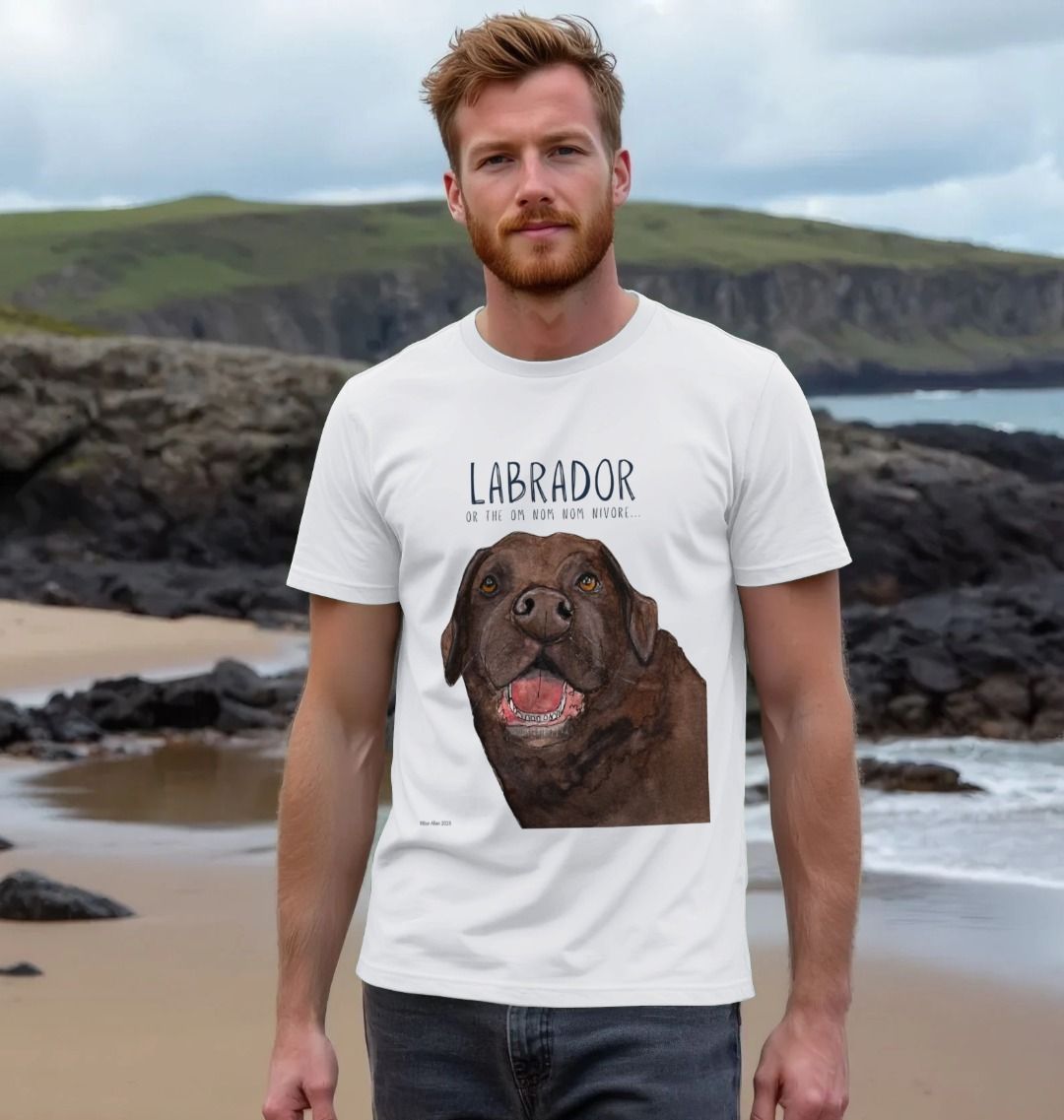 Chocolate Labrador Snack Goals Men's T-Shirt