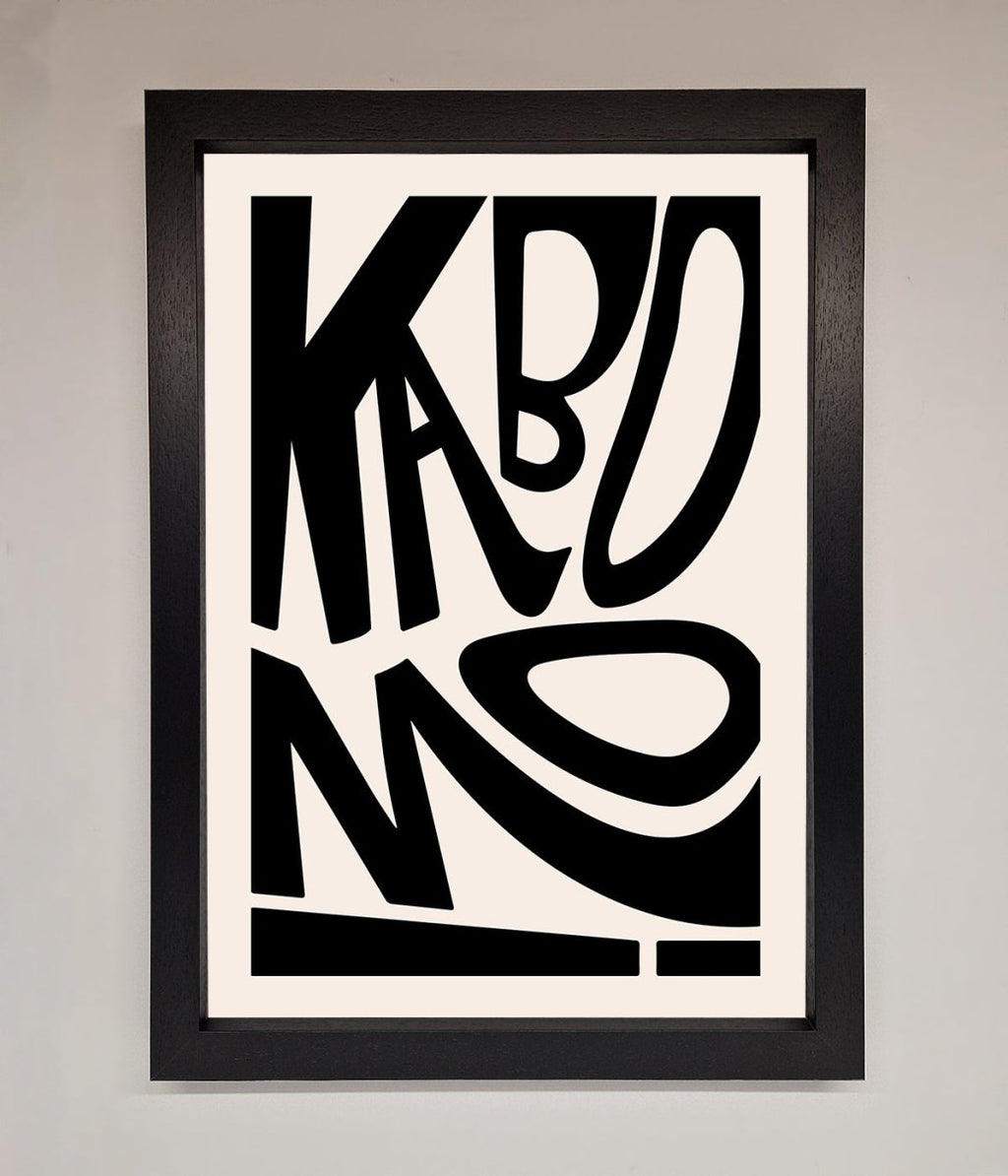 Kaboom Framed Print