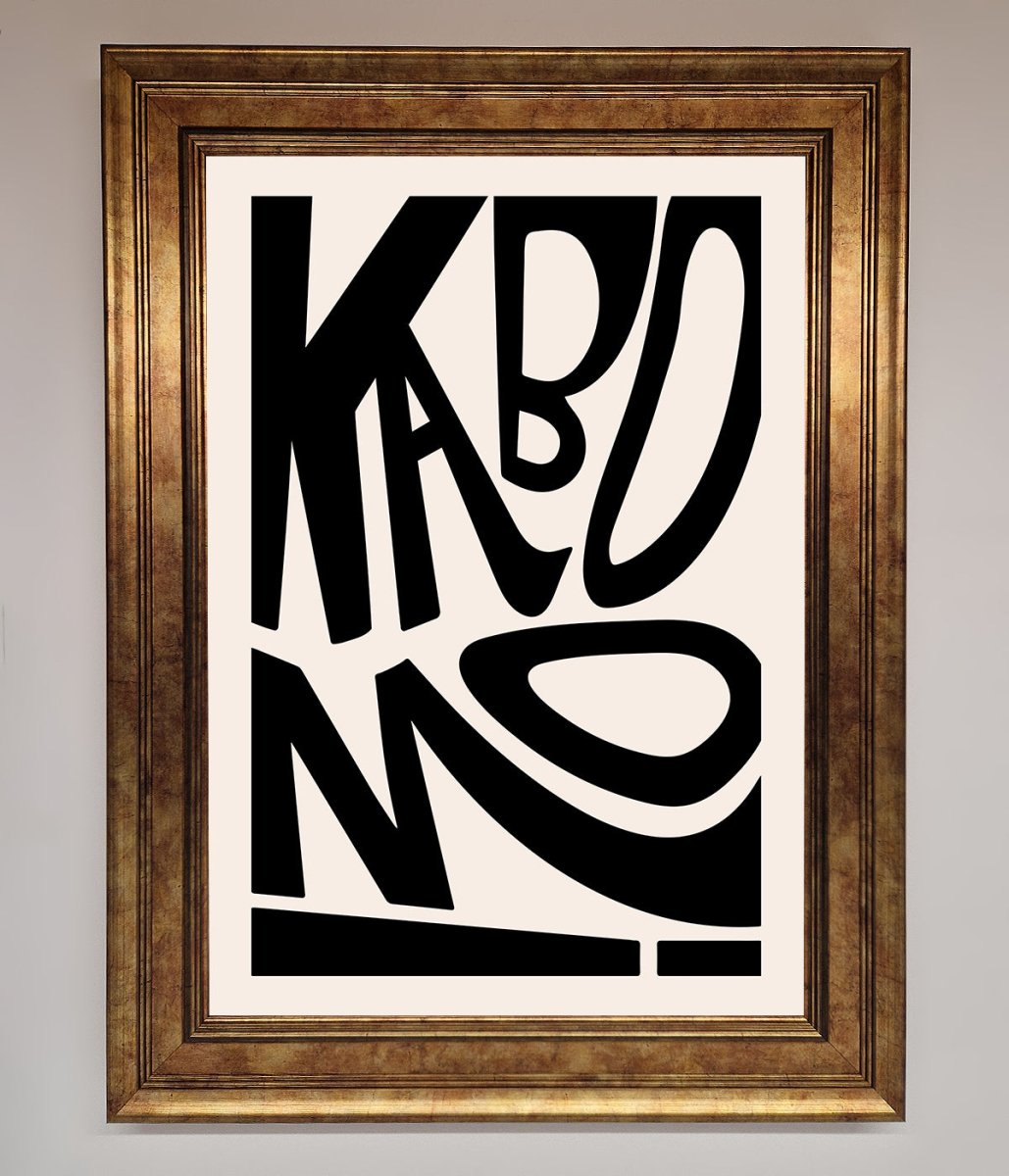 Kaboom Framed Print