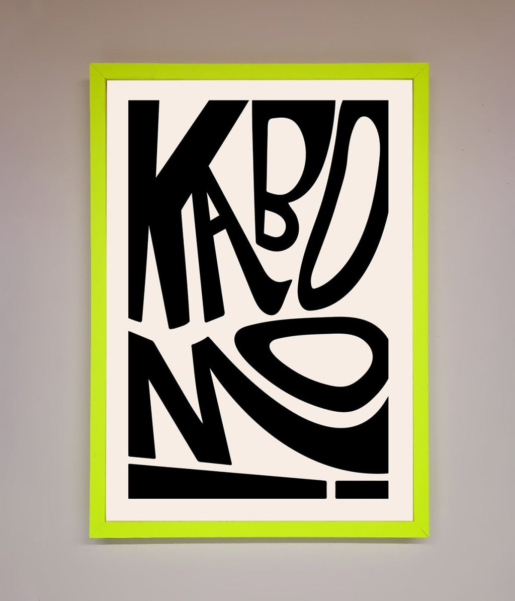 Kaboom Framed Print