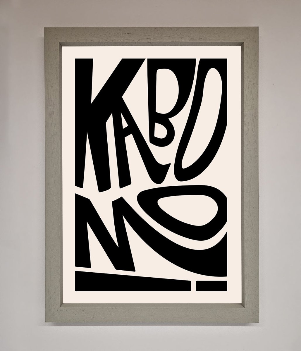 Kaboom Framed Print