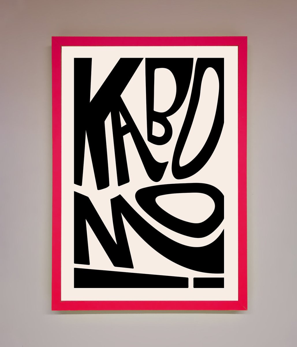 Kaboom Framed Print