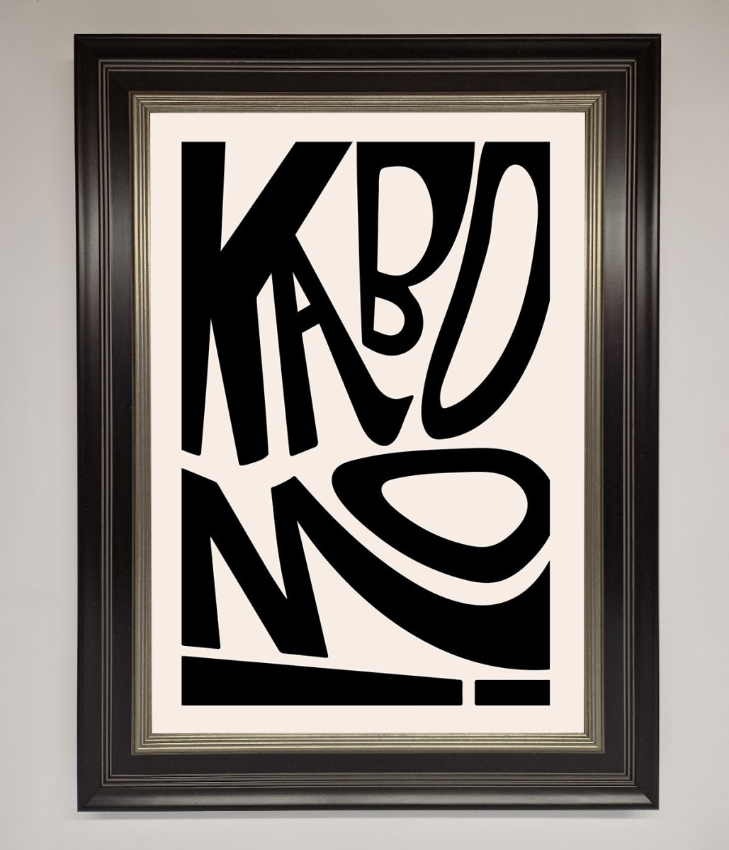 Kaboom Framed Print